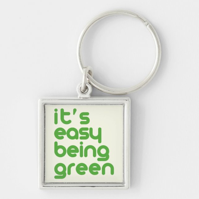 It's easy being green keychain (Front)