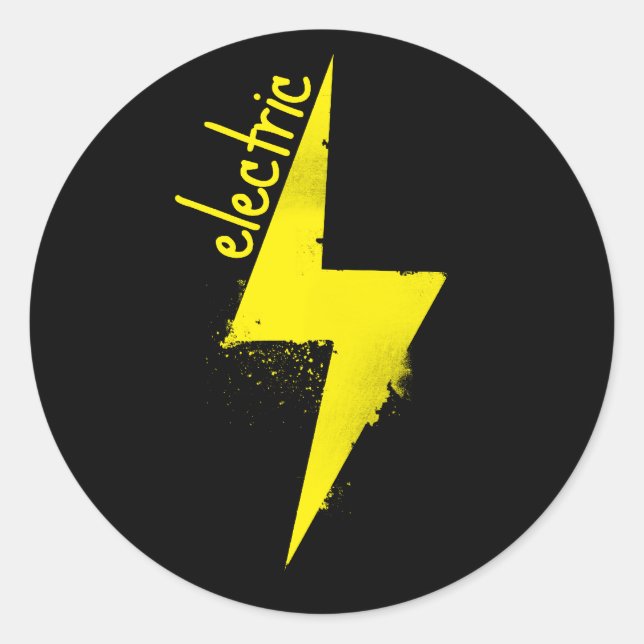 It's Electric! Classic Round Sticker (Front)