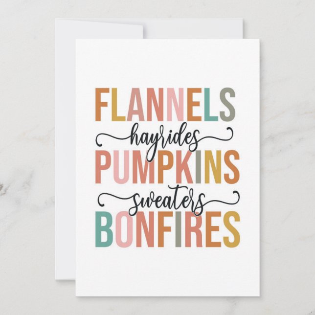It's Fall Again Card (Front)
