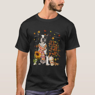 It's Fall Y All Boston Terrier Dog Thanksgiving T-Shirt