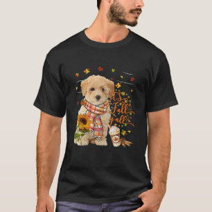 It's Fall Y All Poochon Dog Thanksgiving Halloween T-Shirt