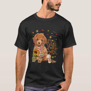 It's Fall Y All RED Toy Poodle Dog Thanksgiving T-Shirt