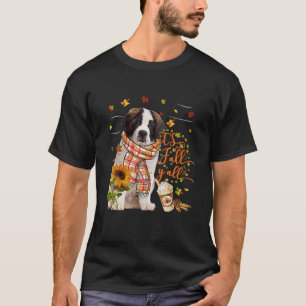 It's Fall Y All Saint Bernard Dog Thanksgiving T-Shirt