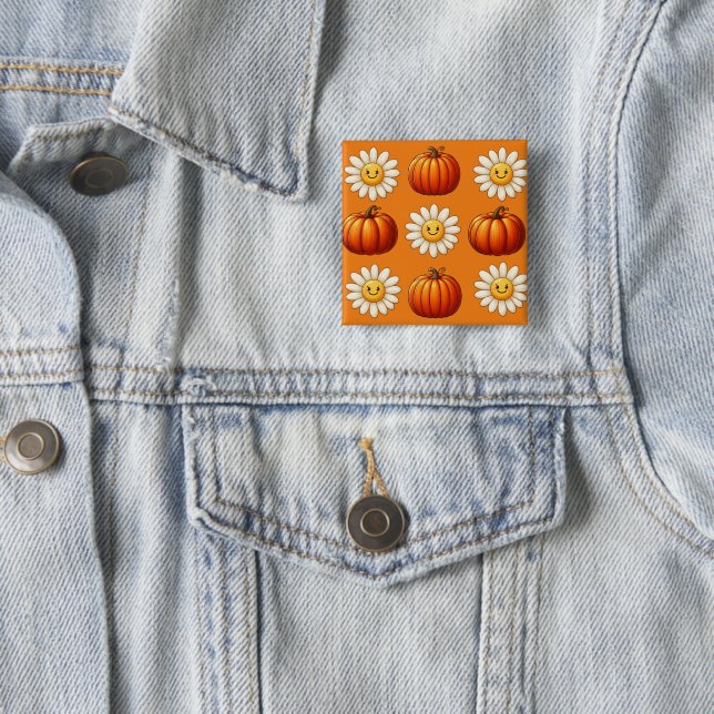 It's Fall Y'all 2 Inch Square Button (In Situ)