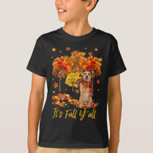 It's Fall Yall Australian Cattle Dog Tree Pumpkin  T-Shirt