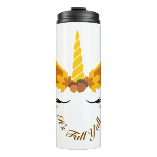 It's Fall Y'all Autumn Unicorn Stainless Tumbler