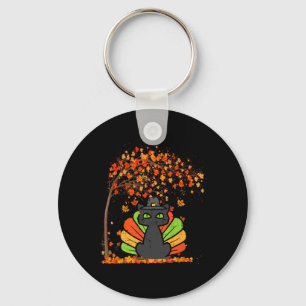 It's Fall Y'all Cat Leaf Fall Tree Hello Autumn Th Keychain