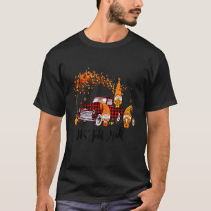 It's Fall Y'all Cute Gnomes Pumpkin Autumn Tree Fa T-Shirt