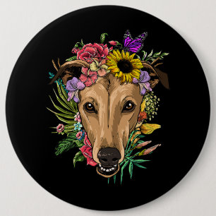 Its Fall Yall Cute Poodle Autumn Tree Fall Leaves  6 Inch Round Button