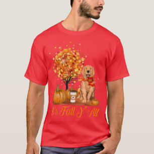 It's Fall Y'all Golden Retriever Dog Halloween Tha T-Shirt