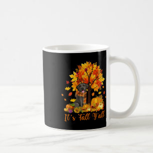 It's Fall Y'all Labrador Black Lab Halloween Thank Coffee Mug