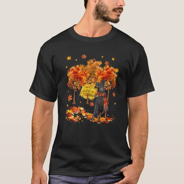 It's Fall Y'all Manchester Terrier Autumn Tree Fal T-Shirt (Front)