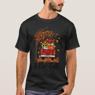 It's Fall Y'all Pumpkin Truck Autumn Tree Hello Fa T-Shirt