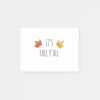 It's Fall Y'all Rae Dunn Inspired Font Fall Post-it Notes