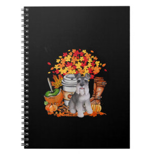 its fall yall schnauzer dog halloween thanksgiving notebook