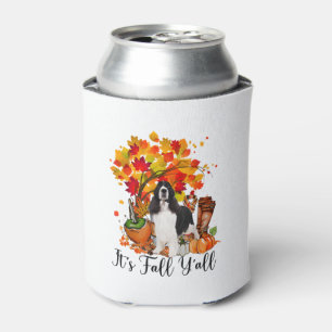 It's Fall Y'all Springer Spaniel Dog Halloween Tha Can Cooler