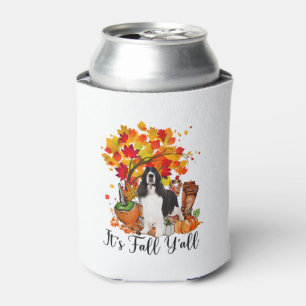 It's Fall Y'all Springer Spaniel Dog Halloween Tha Can Cooler