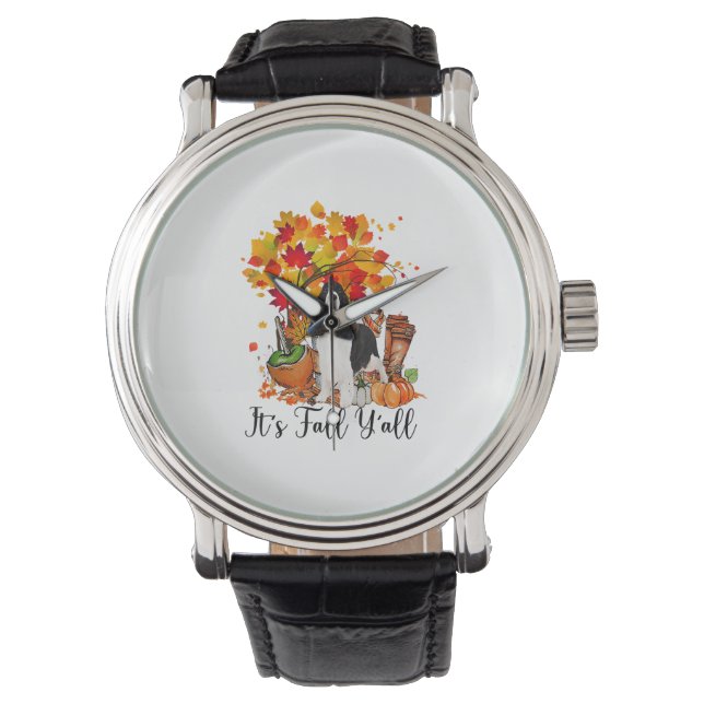 It's Fall Y'all Springer Spaniel Dog Halloween Tha Watch (Front)