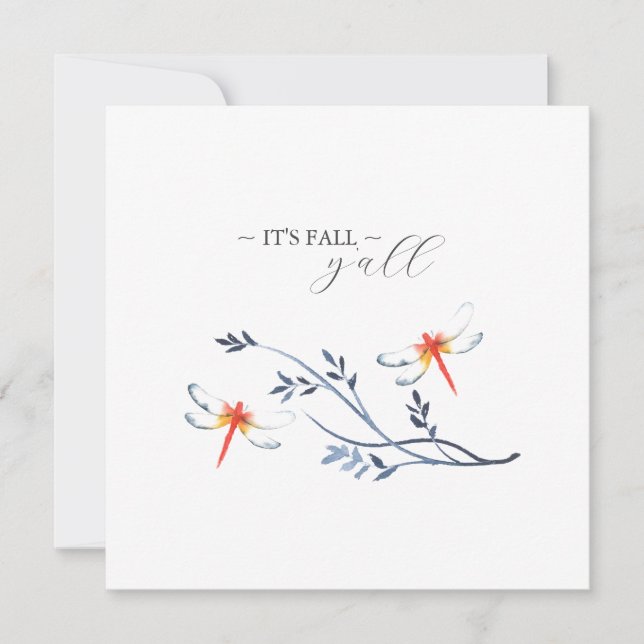 It's Fall Y'all Thanksgiving Cards (Front)