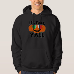 It's Fall Y'all Thanksgiving Pumpkin Italy Glasses Hoodie