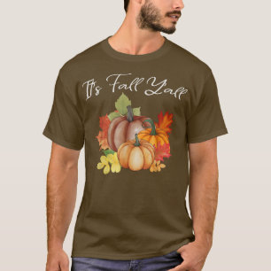 It's Fall Y'all Toddler Women Kids Autumn Pumpkin  T-Shirt