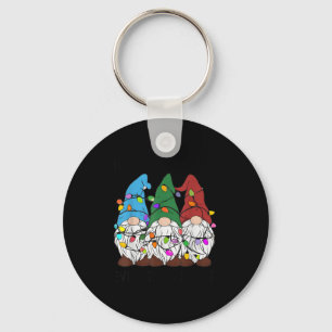 It's Fine Everything Is Fine Gnome Christmas Light Keychain