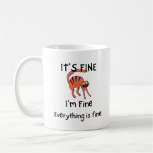 It's Fine I'm Fine Everything Fine Personalize Cat