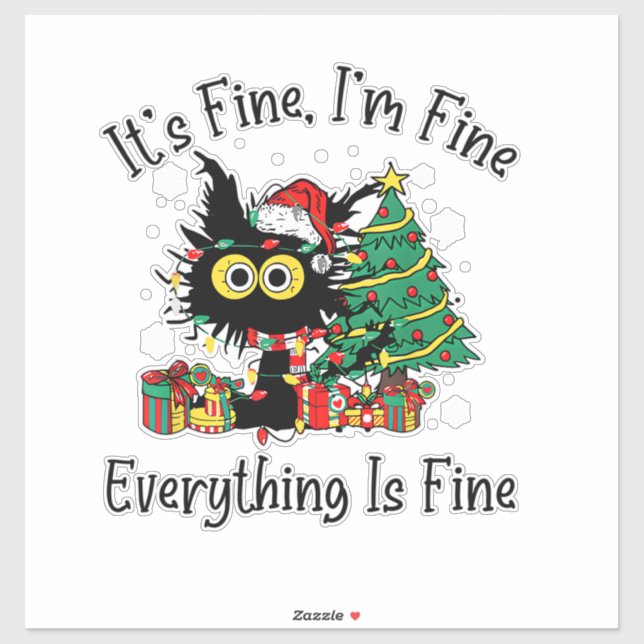 It's Fine I'm Fine Everything Is Fine Christmas Fu (Sheet)