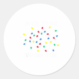 It's Fine I'm Fine Everything Is Fine Funny Christ Classic Round Sticker