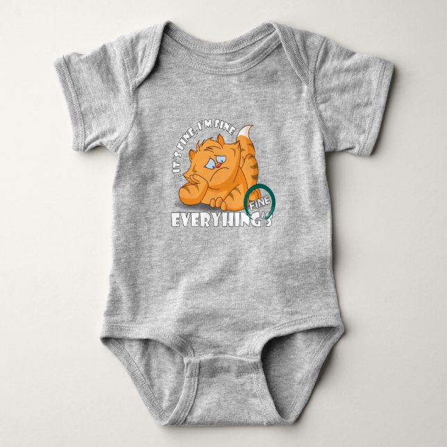 It's fine I'm fine Everything's fine |  Baby Bodysuit (Front)