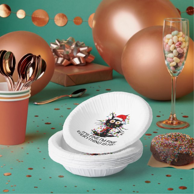 It's Fine! Paper Bowls Plate (Multi)