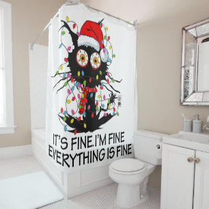 It's Fine! Shower Curtain