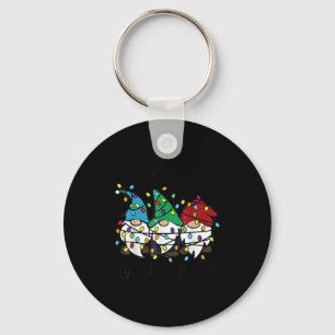 It's Fine We're Fine Everything Is Fine Gnome Teac Keychain