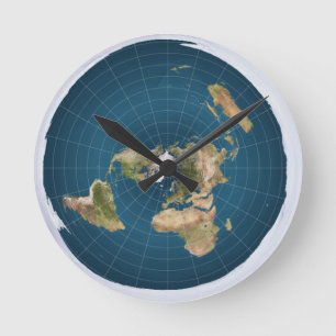 It's Flat.  No, Really. Round Clock