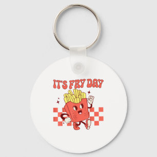 It's Fry Day - Funny French Fries Fast Food Keychain