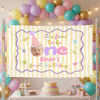 It's Fun to Be One Birthday Banner