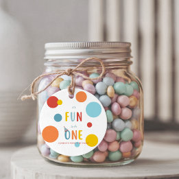 It's Fun To Be One Birthday Party Favour Tags