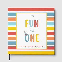 It's Fun To Be One Colourful Birthday Guest Book