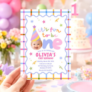 Its Fun To Be One First Birthday Invitation