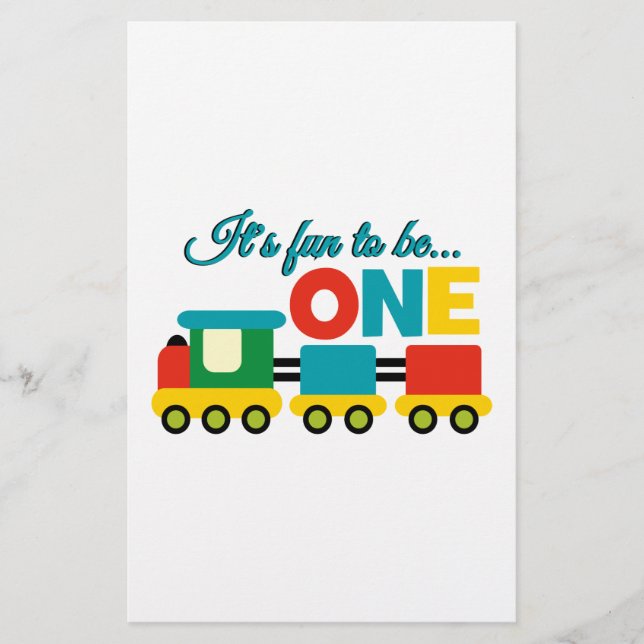It's Fun to be One Stationery (Front)