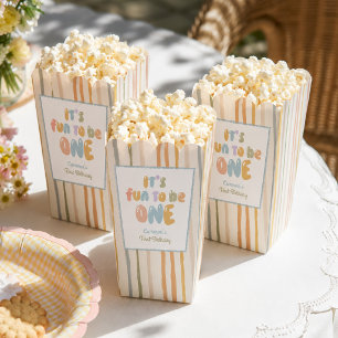 It's Fun To Be One Stripes 1st Birthday Favor Box