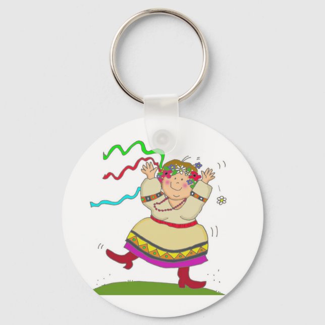 It's Fun to Be Ukrainian Keychain (Front)