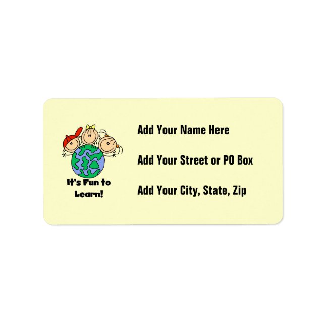 It's Fun to Learn Label (Front)