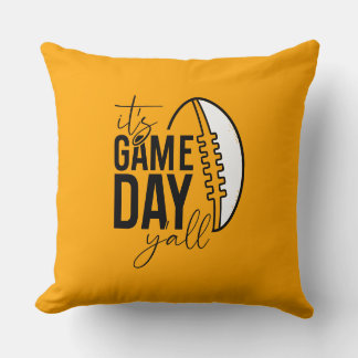 It's Game Day Yall Throw Pillow