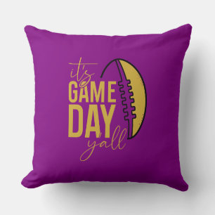 It's Game Day Yall Throw Pillow