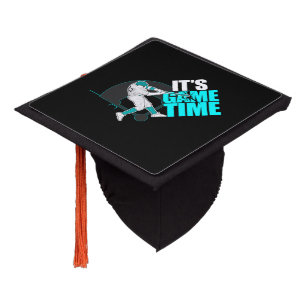 It's Game Time - Baseball Graduation Cap Topper