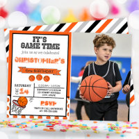 Its Game Time Basketball Birthday Party Photo
