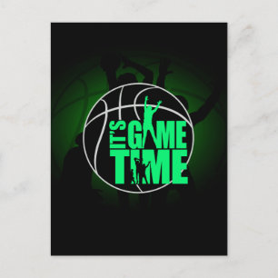 It's Game Time - Green  Postcard