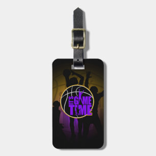 It's Game Time - Purple & Gold Luggage Tag