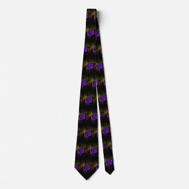 It's Game Time - Purple & Gold  Tie (Front)
